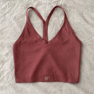 SETactive Sculptflex Ribbed V Crop, S